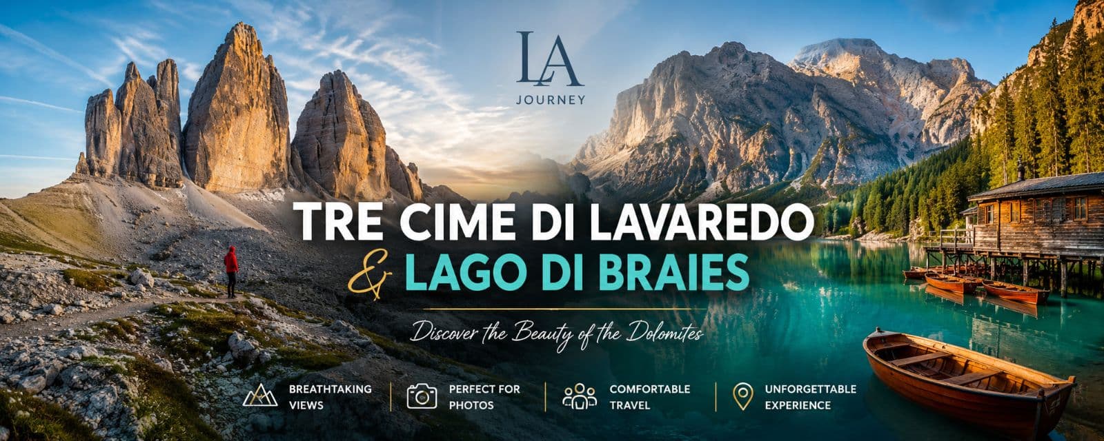 Tre Cime di Lavaredo & Lago di Braies one day trip