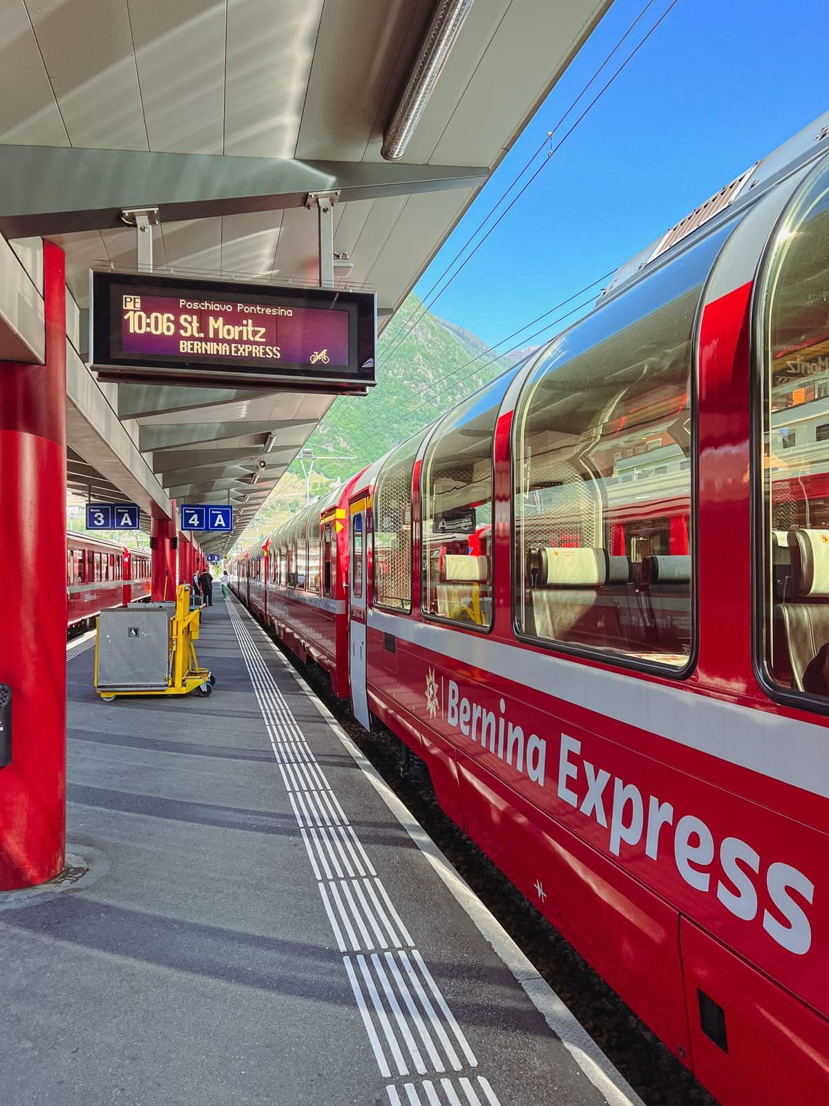 Bernina express train ride one day trip