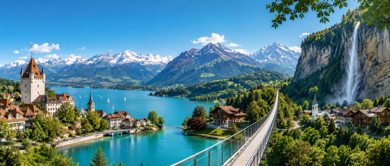 Thun • Interlaken • Iseltwald • Sigriswil Bridge • Lauterbrunnen Day Trip